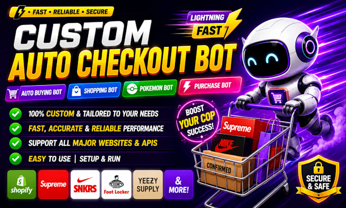 build pokemon bot autobot target bot lazada bot, checkout bot, auto checkout bot