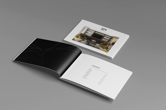 design a clean and modern catalogue
