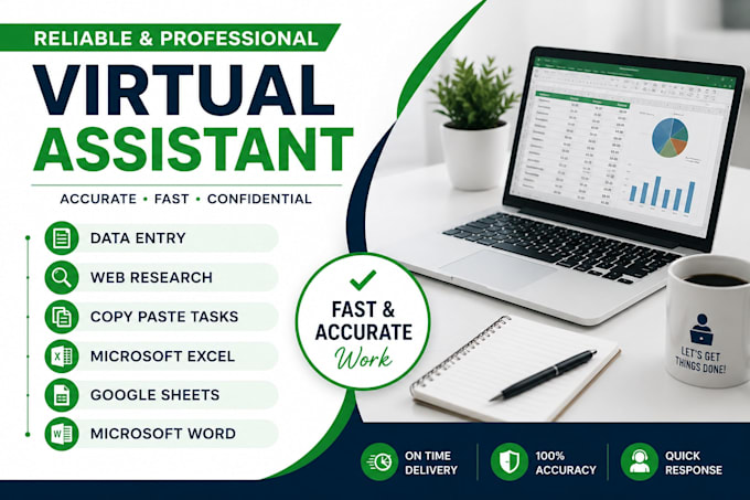 do data entry and web research