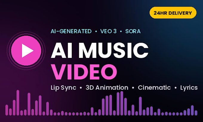 create ai music video with lip sync, 3d animation and lyrics
