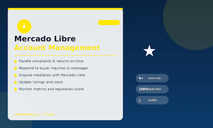 manage your mercado libre store