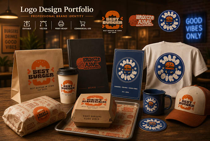 design a professional food business logo