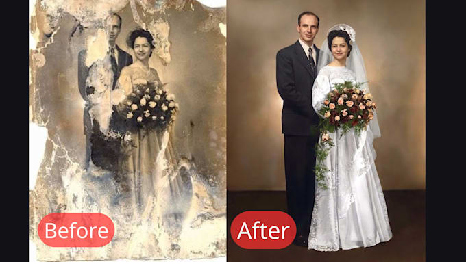 repair and restore damaged photos