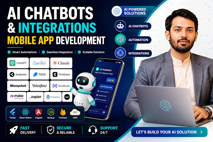 build ai mobile app development ai website chatbot development ai developer