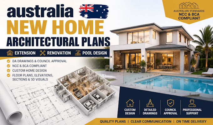 australia new home architectural plans extension renovation pool design