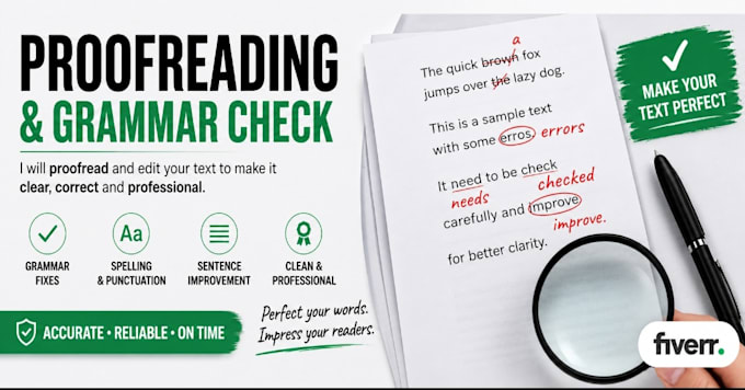 proofread and edit your text in portuguese and english