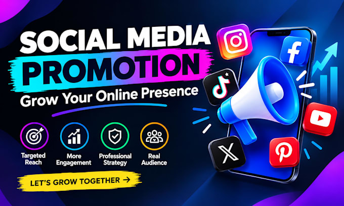 do an organic social media promotion and audience growth