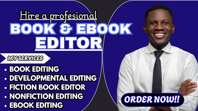 be developmental book editor, line and copy editing, memoir, self help ebook