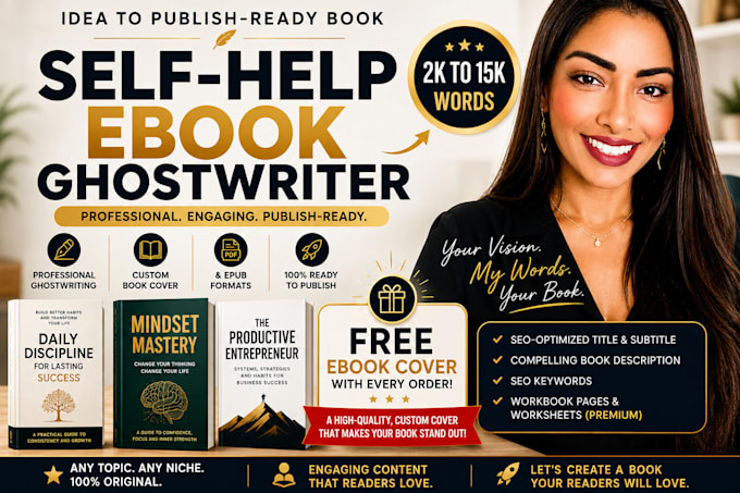ghostwrite your self help ebook for amazon KDP
