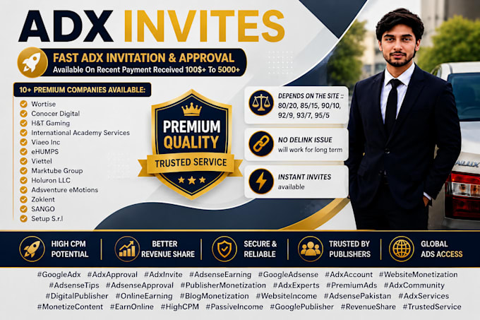 provide google ad manager adx mcm invitation