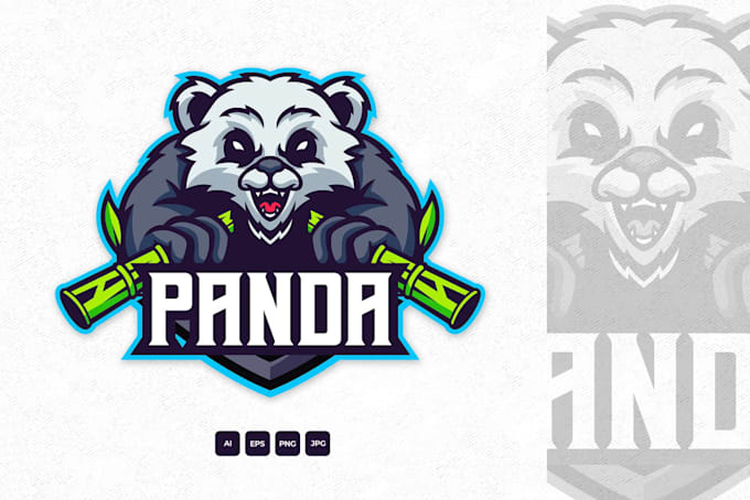 create a custom panda logo with unique concepts