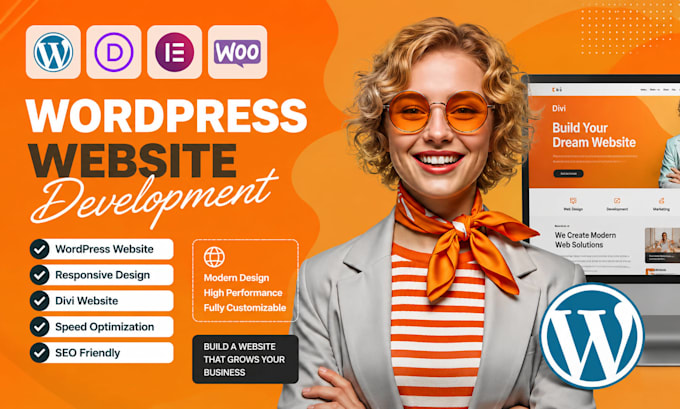 wordpress website, website developemnt, wordpress developer, build website, divi