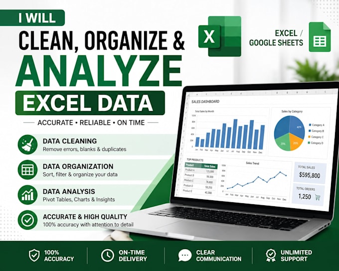 clean, organize and analyze excel data
