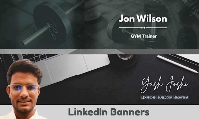 design a professional linkedin banner