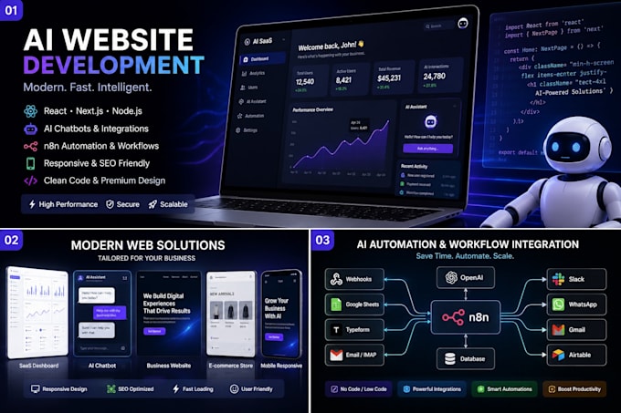 build an ai automation website