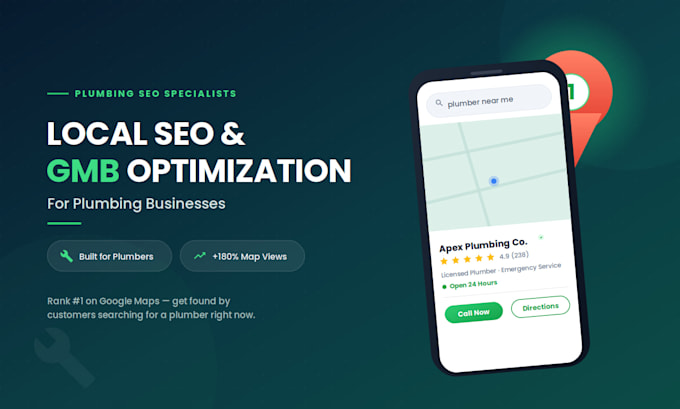 do local SEO and gmb optimization for plumbing businesses