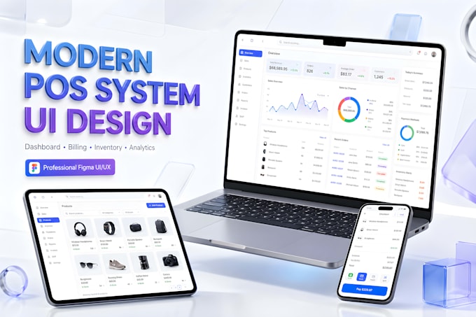 Design a modern pos system ui, retail billing app, restaurant pos in ...