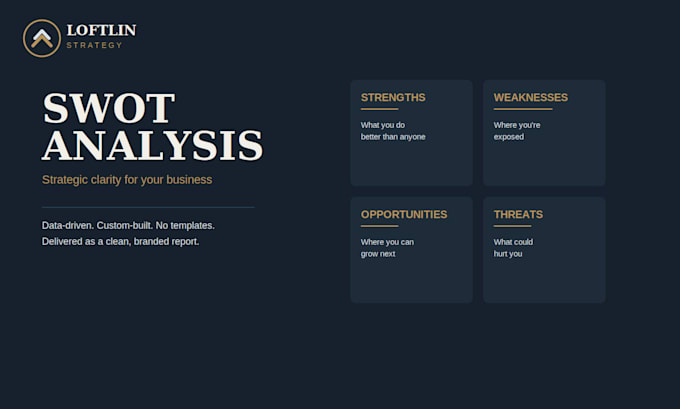 conduct a professional swot analysis for your business
