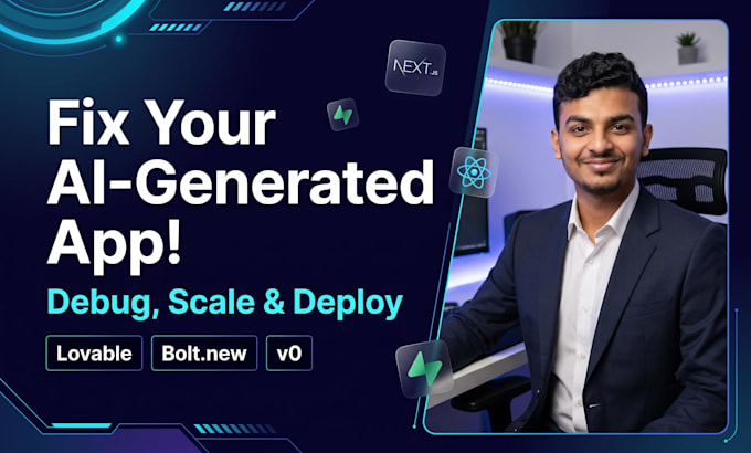 debug, fix bugs, and scale ai generated lovable bolt v0 apps