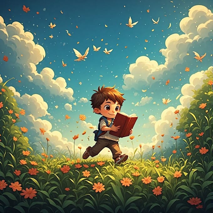 create unique children book character designs and storybook