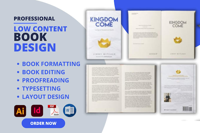design and format low content ebook and journal