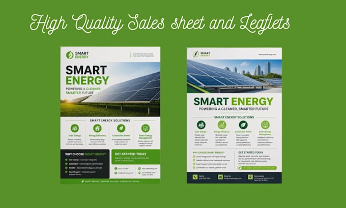 design high converting sales sheets, pamphlets and business leaflets