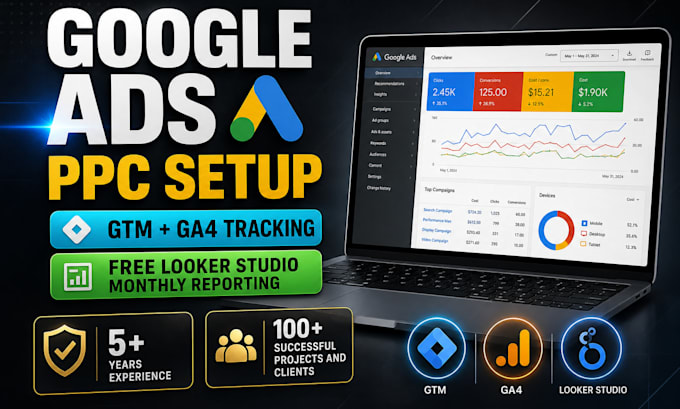 setup and manage google ads ppc with conversion tracking