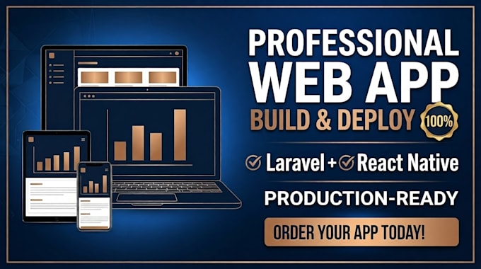 build a web app dashboard laravel react production ready