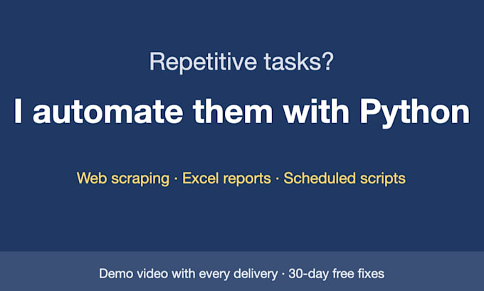 automate excel, web scraping and repetitive tasks with python