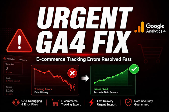 urgently fix ga4, metal pixel, and GTM ecommerce tracking errors