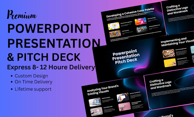 design pitch deck powerpoint presentation branded presentation webinar slides
