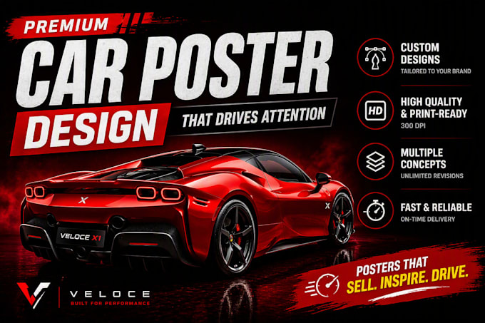 design professional car posters