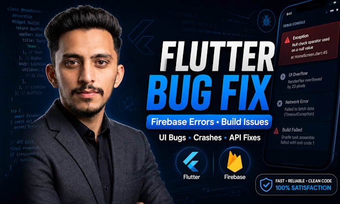 fix flutter bugs firebase errors and app build issues