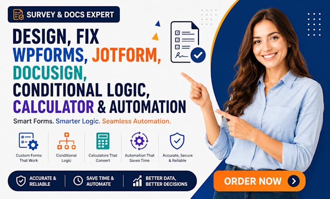 design, fix wpform jotform docusign conditional logic calculator and automation