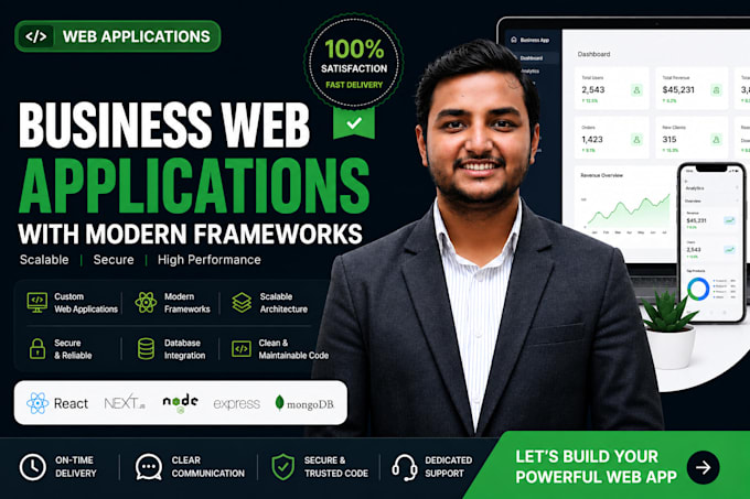 create business web applications with modern frameworks