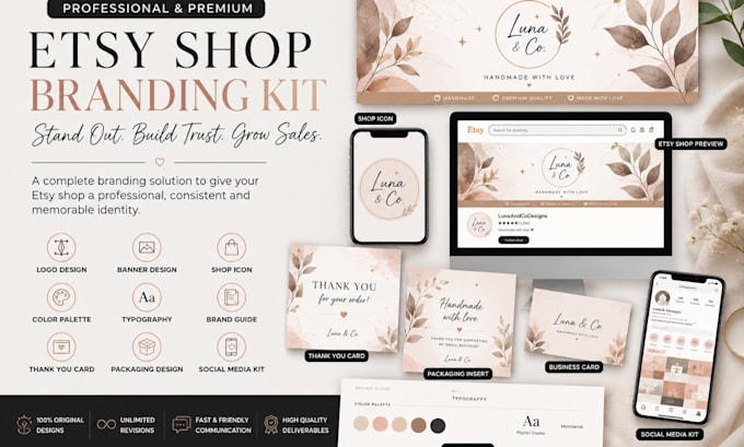 create a premium branding kit for your etsy shop