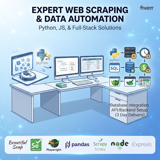create any kind of web scrapper