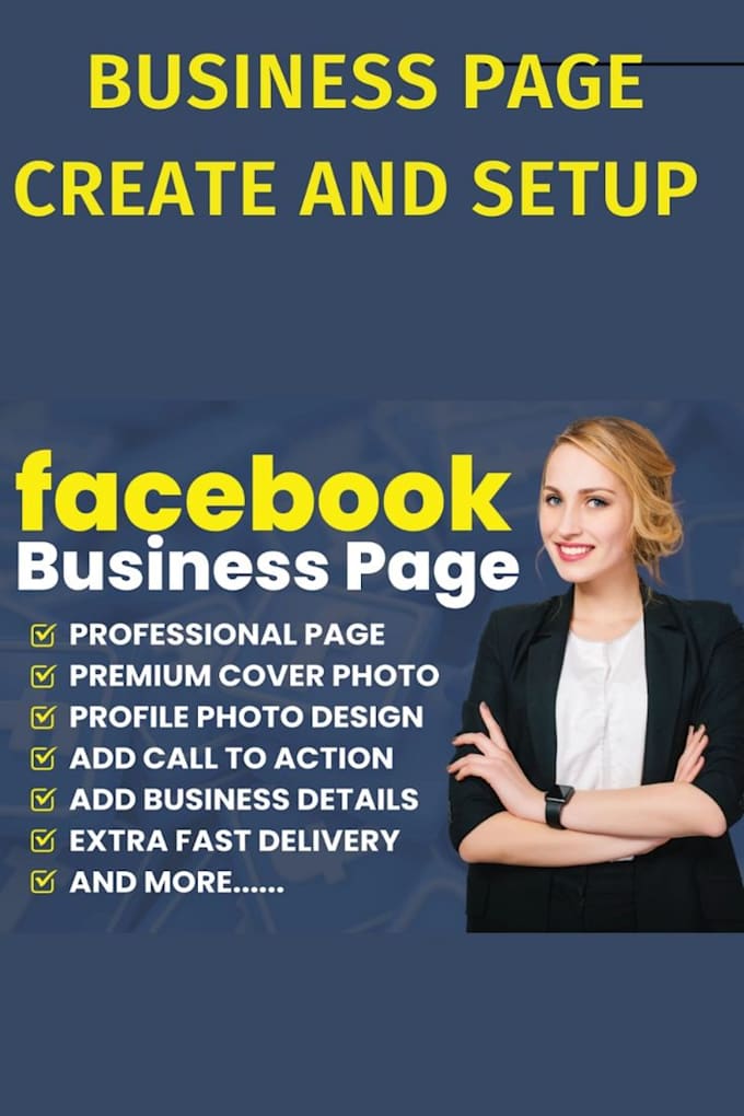 create professional facebook page setup with logo and cover