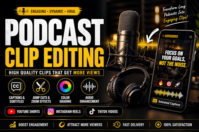 edit engaging podcast clips for social media