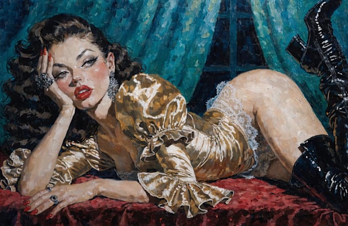draw erotic art and sexy pinups