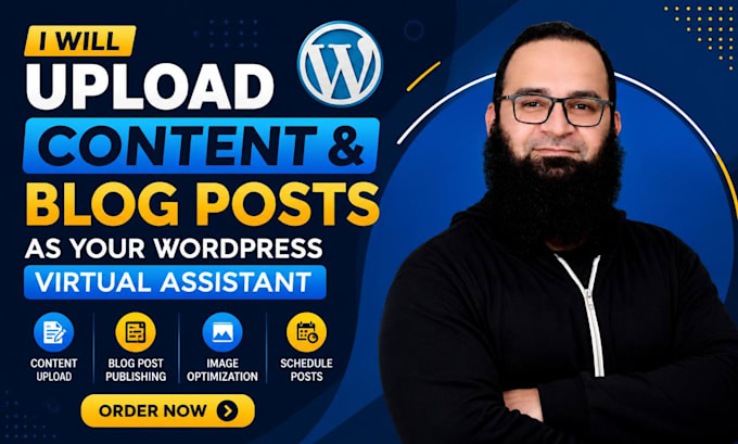 be your wordpress virtual assistant for content uploads