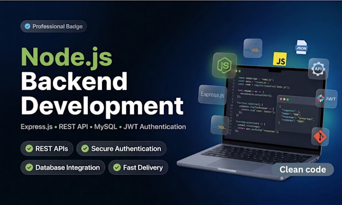 build a custom backend using nodejs express and mysql