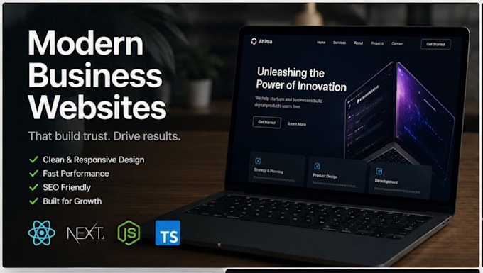 build modern business website
