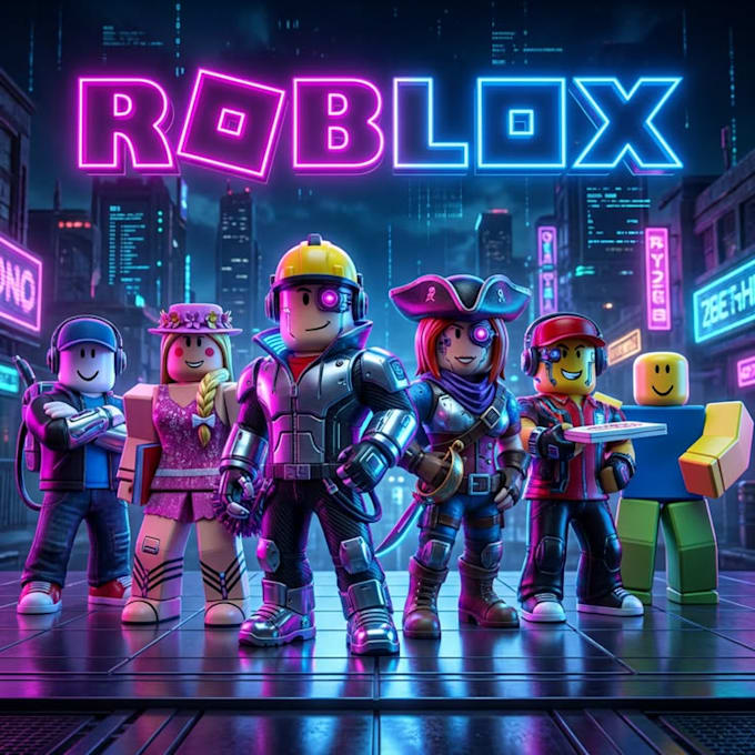design custom 3d roblox and gaming thumbnails