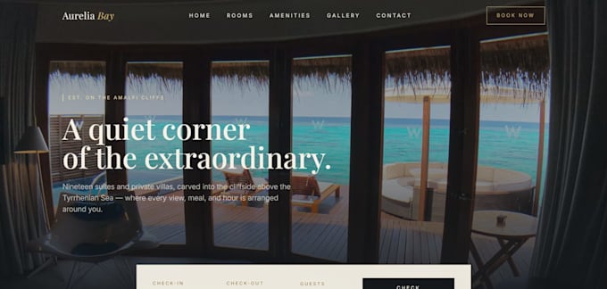 design a modern luxury and fully responsive website