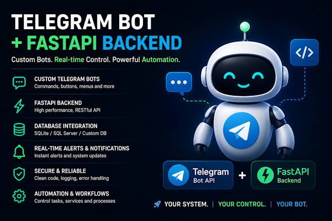 build a custom telegram bot for automation, alerts and control panels