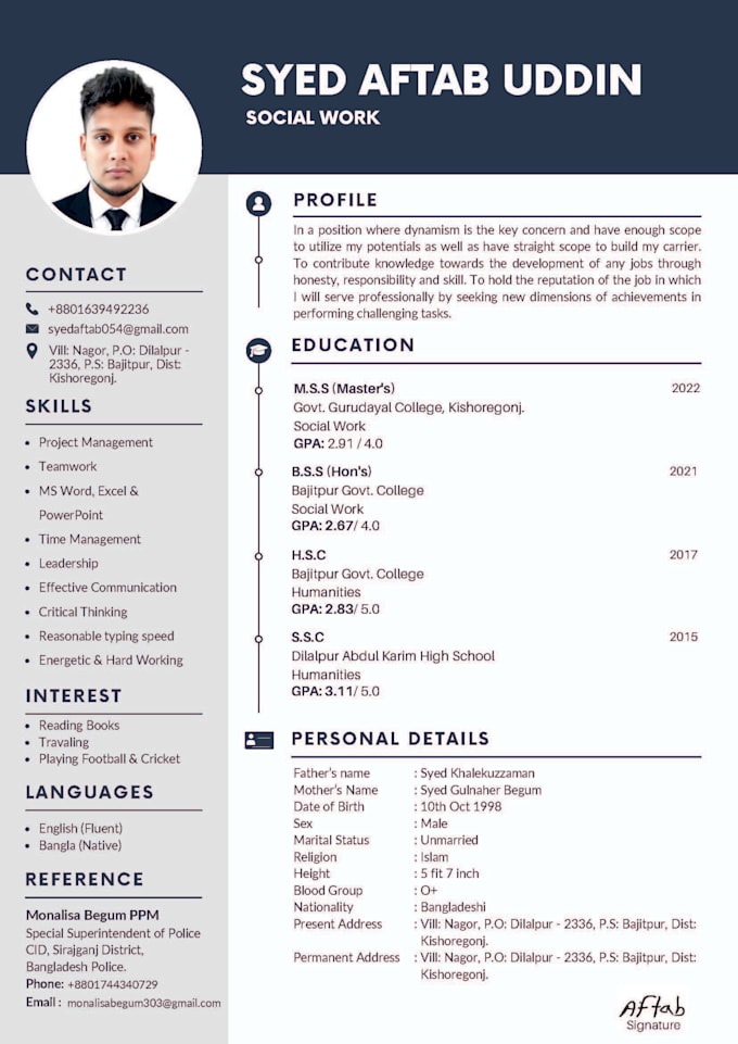 design professional resume CV cover letter