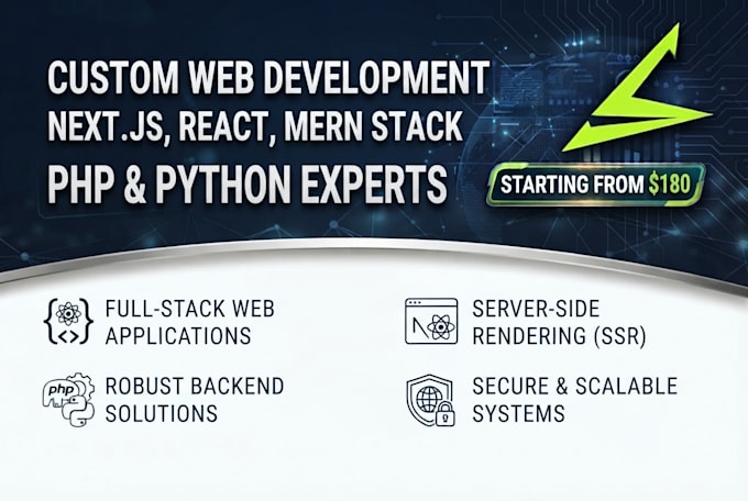 build custom site for online stores, portfolio, services and businesses