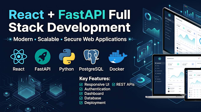 create a modern full stack web app using react and python