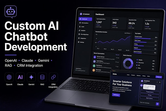 develop a chatbot depending on your usecase